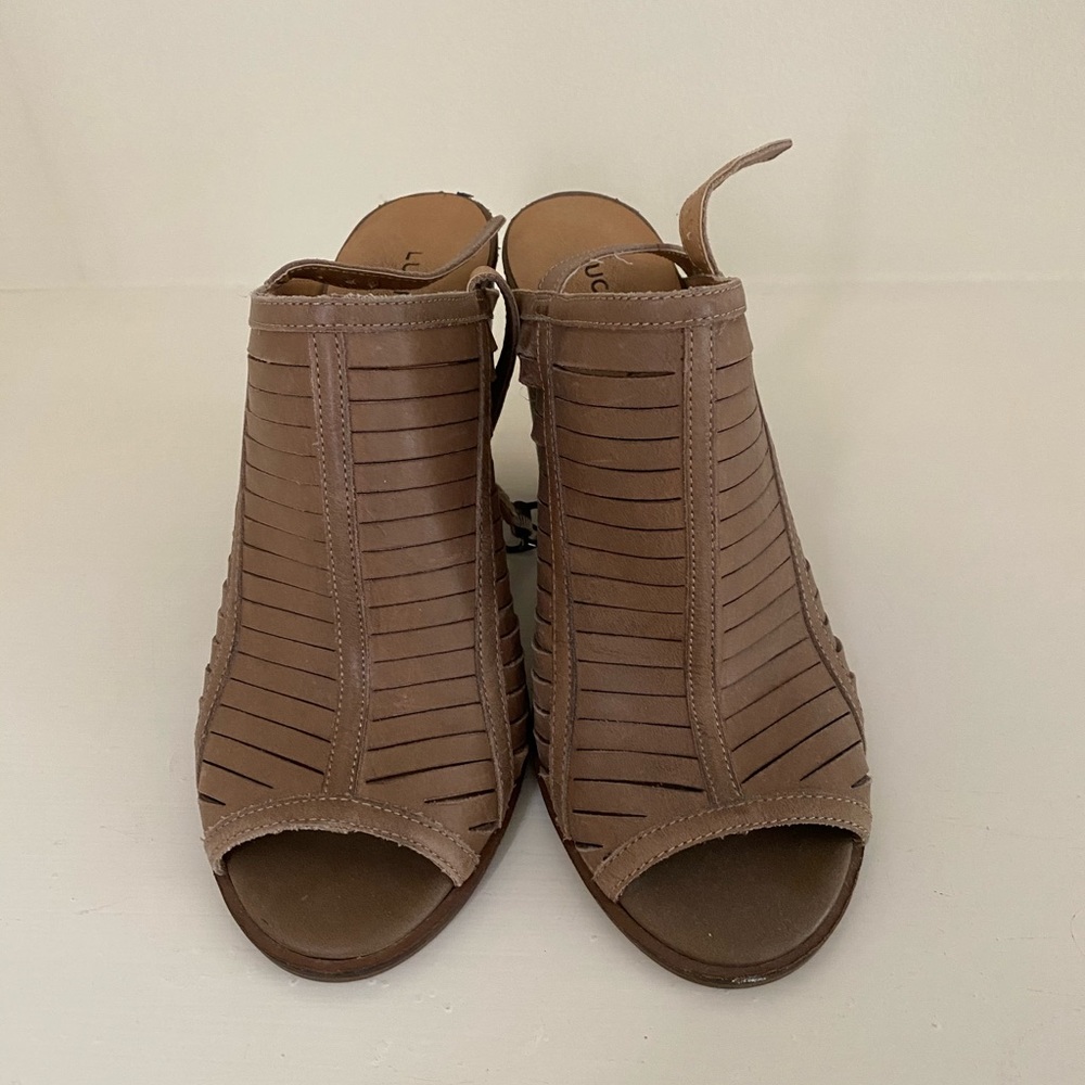 Lucky block heels